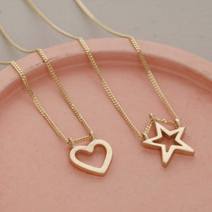 dainty heart necklace