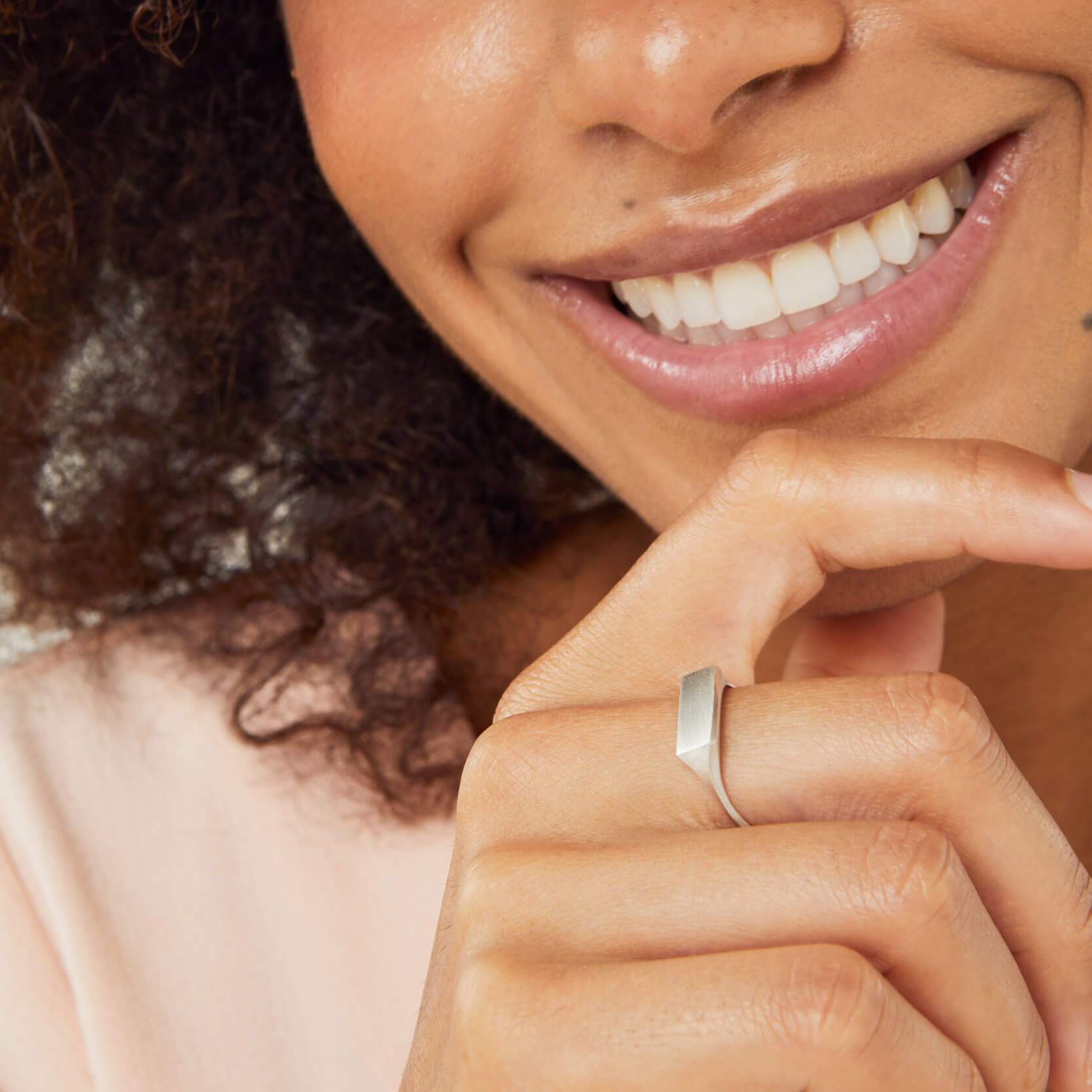 delicate signet rings for women