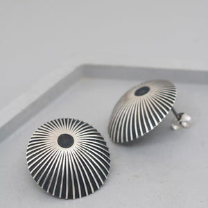 minimalist art deco stud earrings