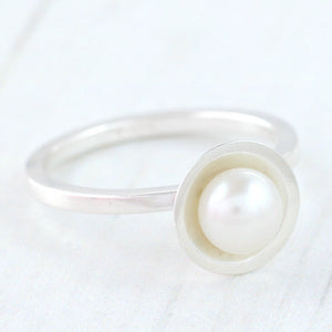 stackable pearl ring anniversary gift