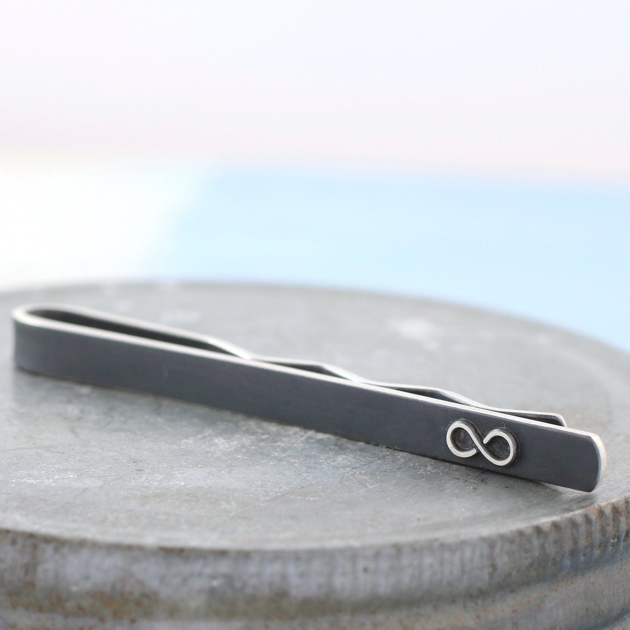 Sterling silver tie clips