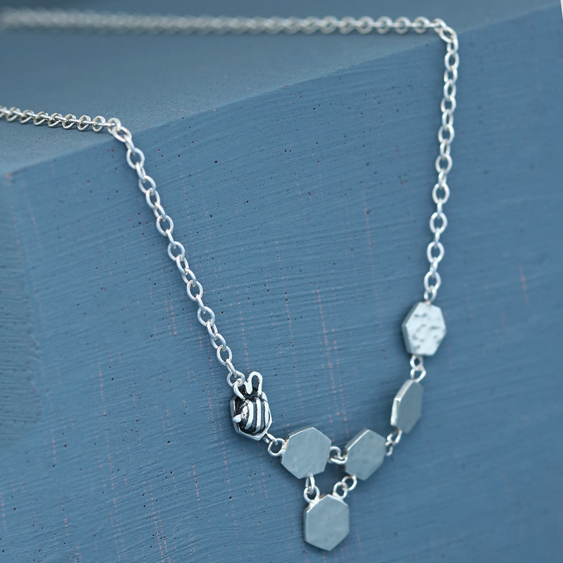 Workshop Original Honeycomb Bee Necklace