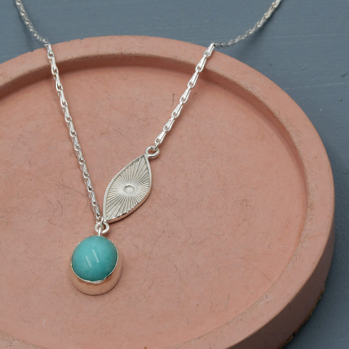 Workshop Original Amazonite Sunburst Asymmetrical Necklace