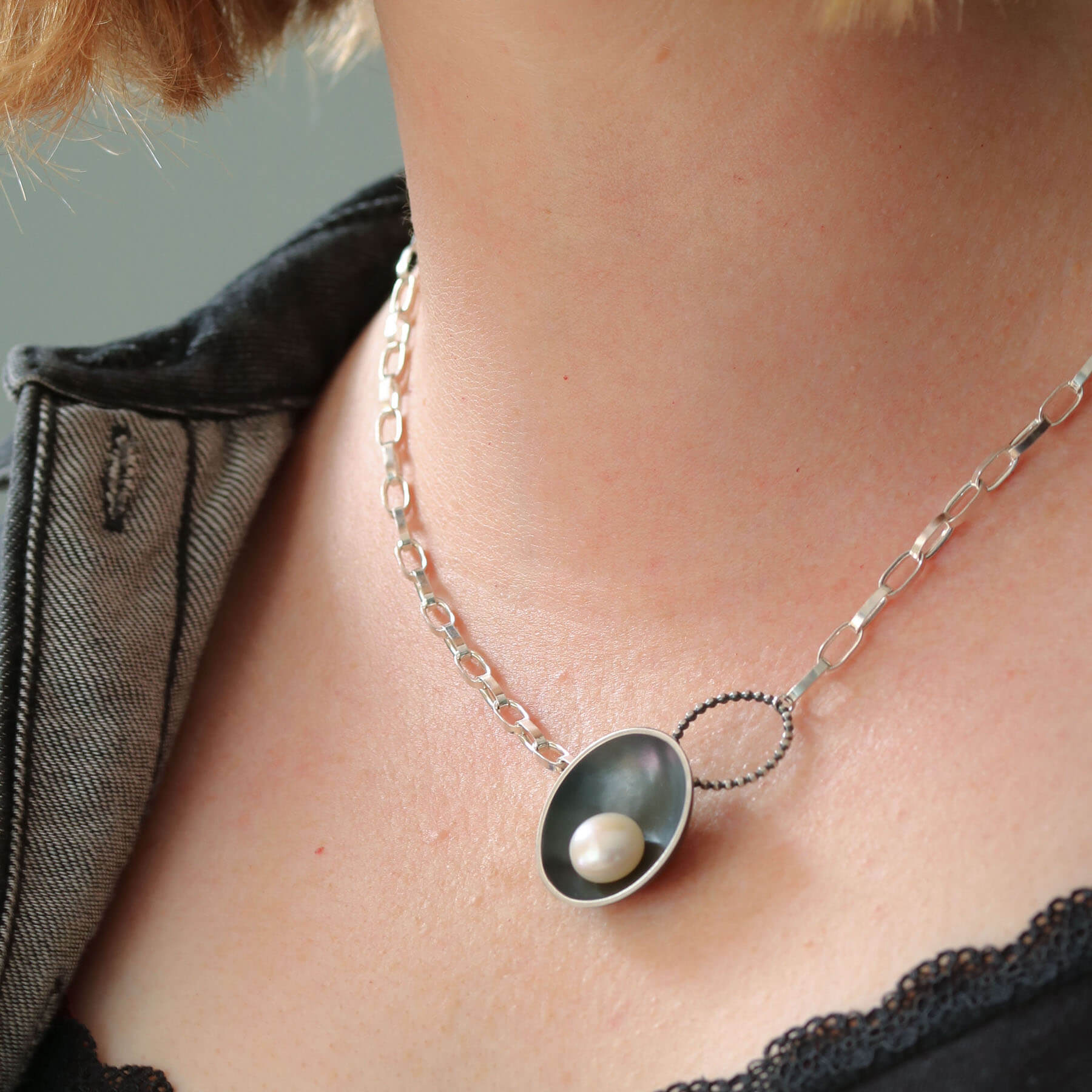 Workshop Original Chunky Chain Pearl Necklace