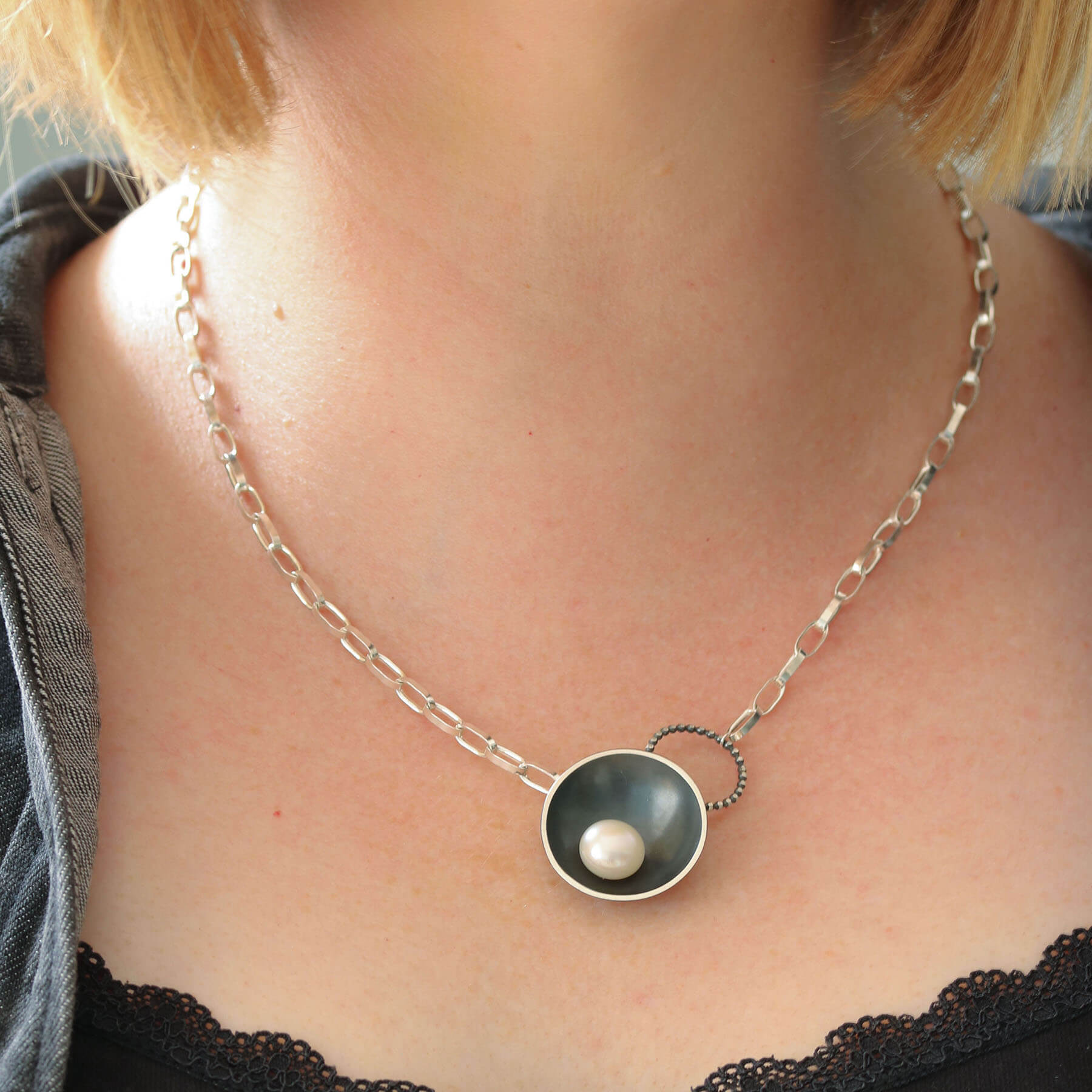 Workshop Original Chunky Chain Pearl Necklace