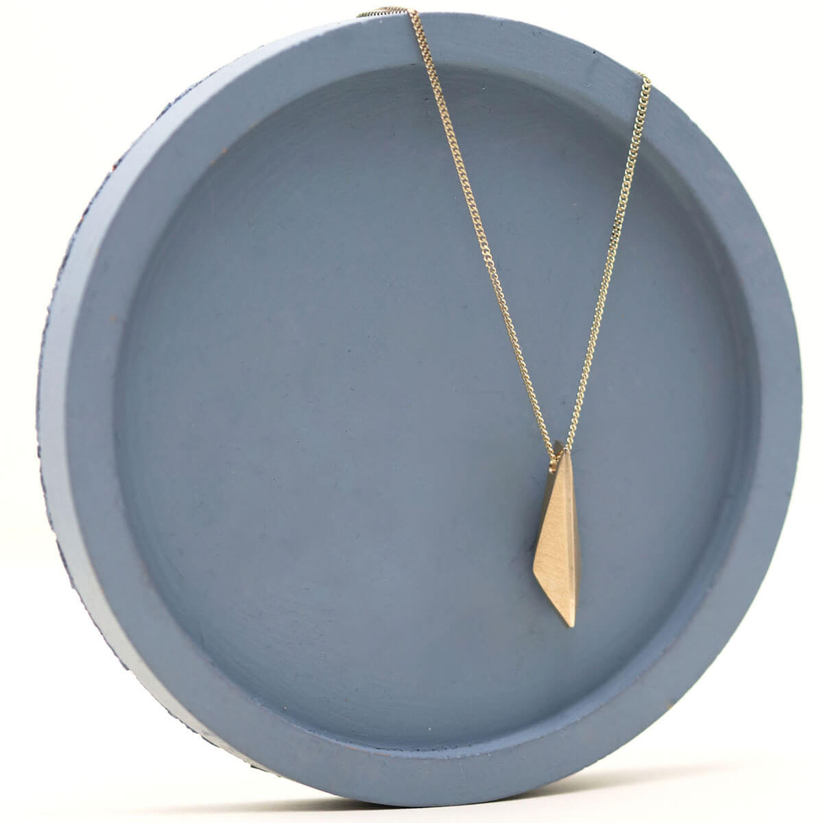 Small 9ct gold pendant necklace for women, timeless everyday gold jewellery and anniversary gift for wife