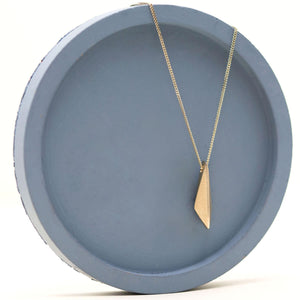 Small 9ct gold pendant necklace for women, timeless everyday gold jewellery and anniversary gift for wife