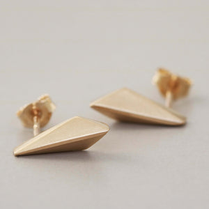 9ct Gold Kite Stud Earrings