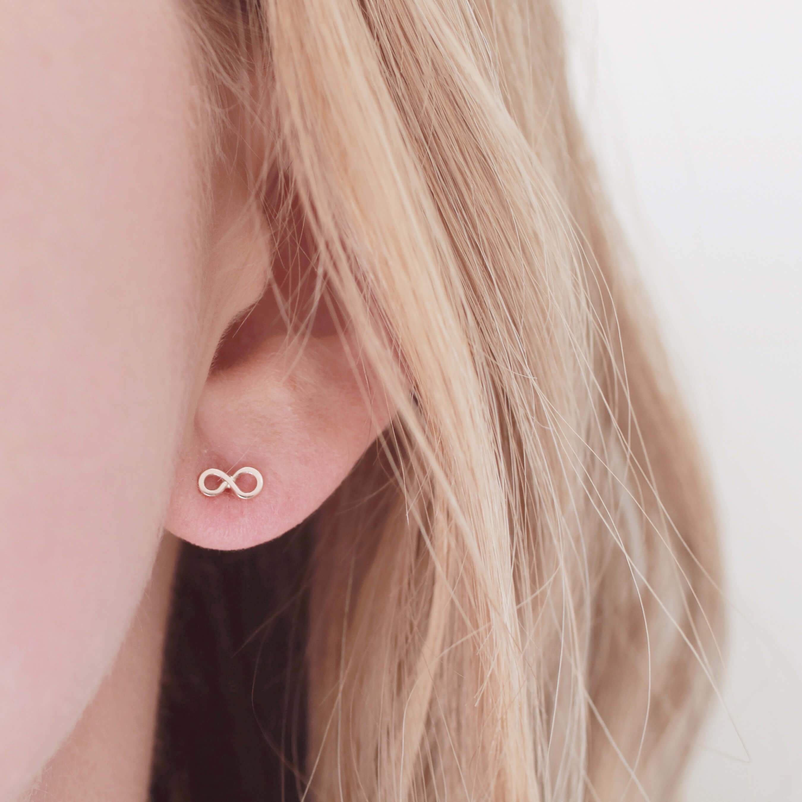 Infinity symbol earrings