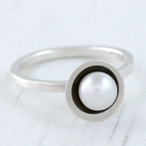 stackable pearl ring