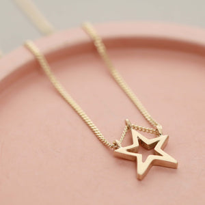 tiny star necklace