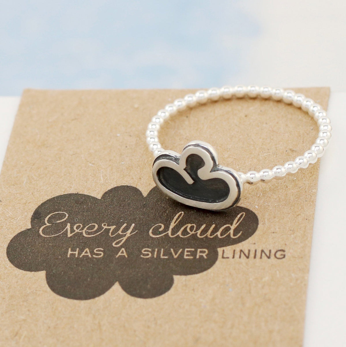 Cloud Ring. Thinking Of You Gift For Friend