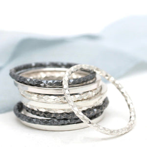 Sterling silver dainty rings