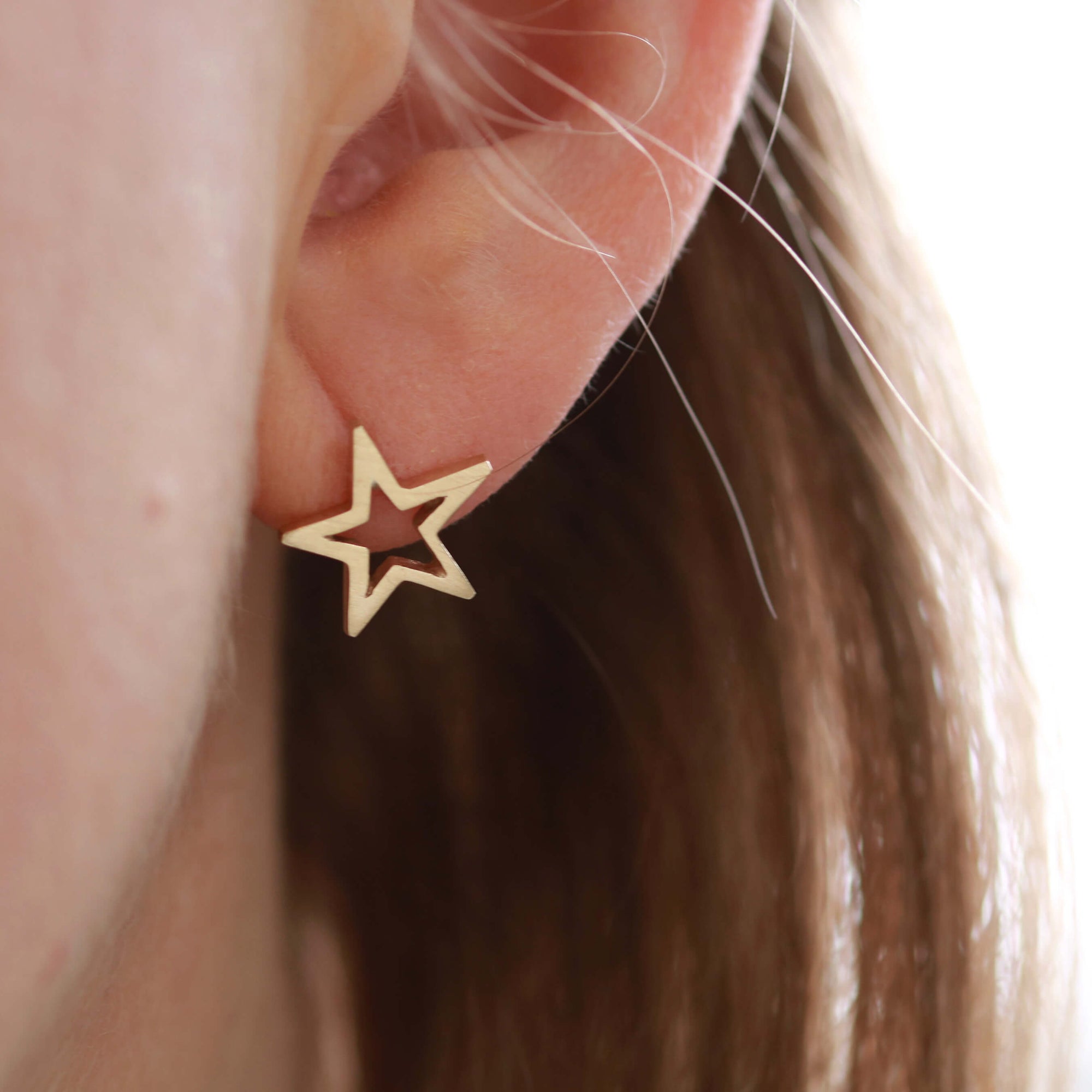 gold celestial earrings