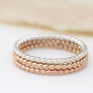 Thin Rings. 9ct Gold Stackable Ring Set