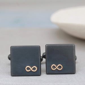 infinity symbol cufflinks