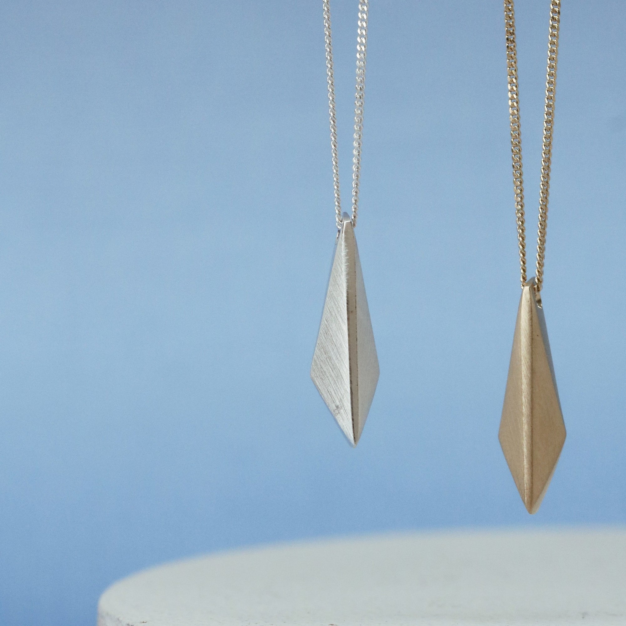 Sterling Silver Kite Pendant Necklace