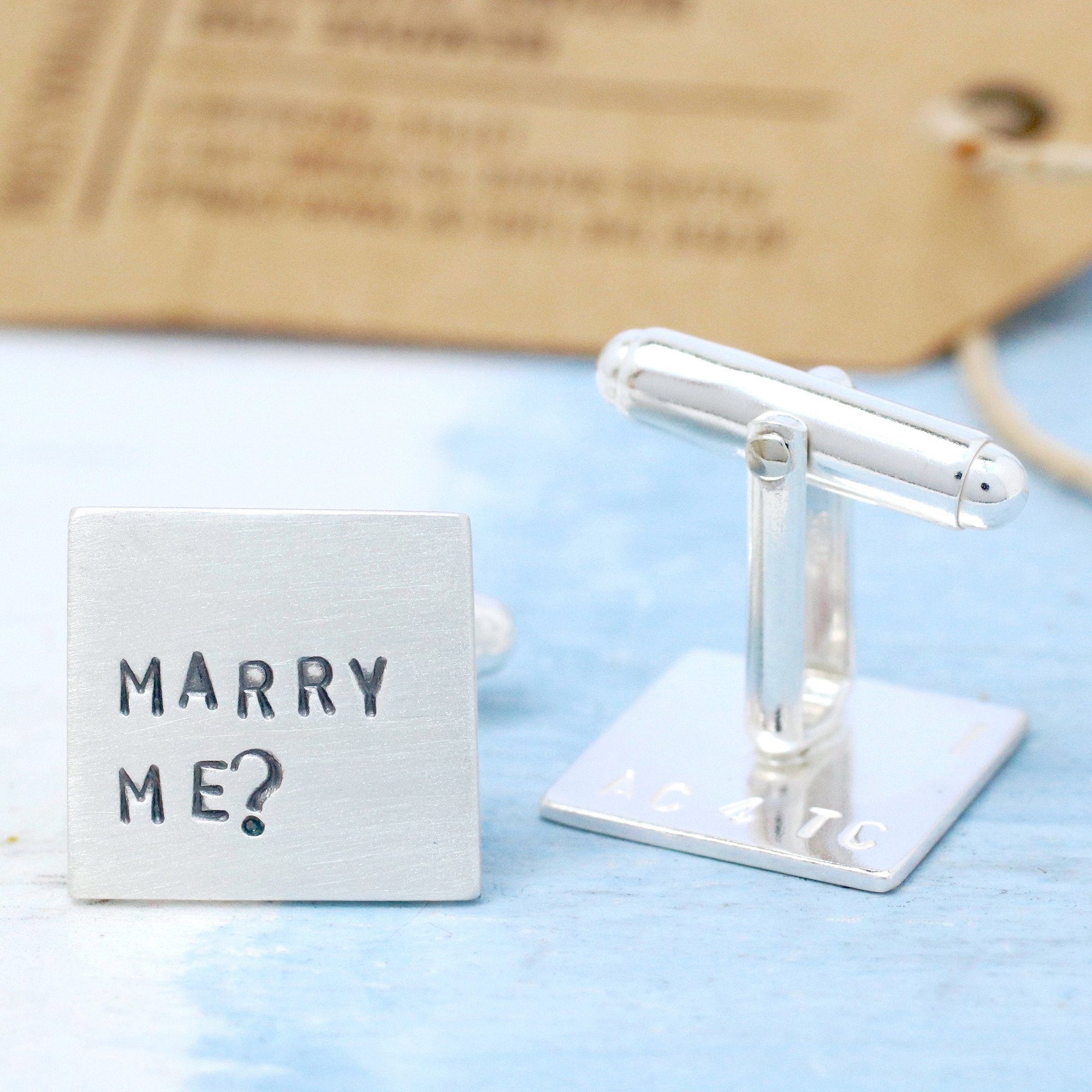 gay wedding proposal cufflinks