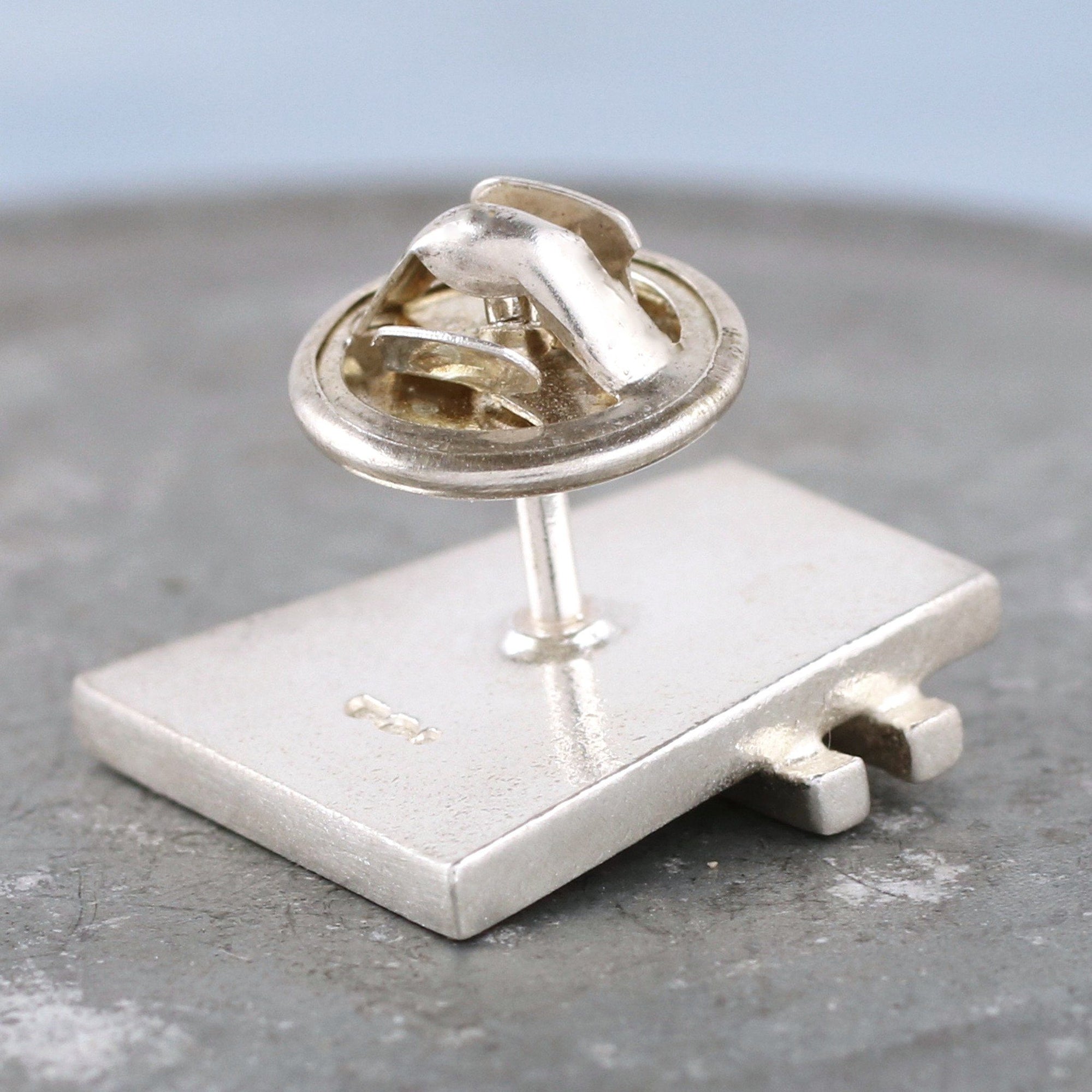 sterling silver tie tack