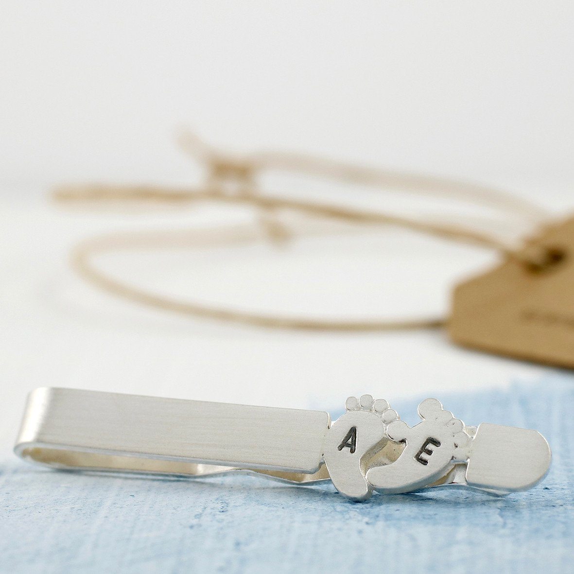 personalised tie clip gift