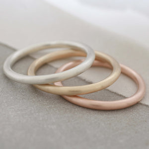 comfort fit gold rings