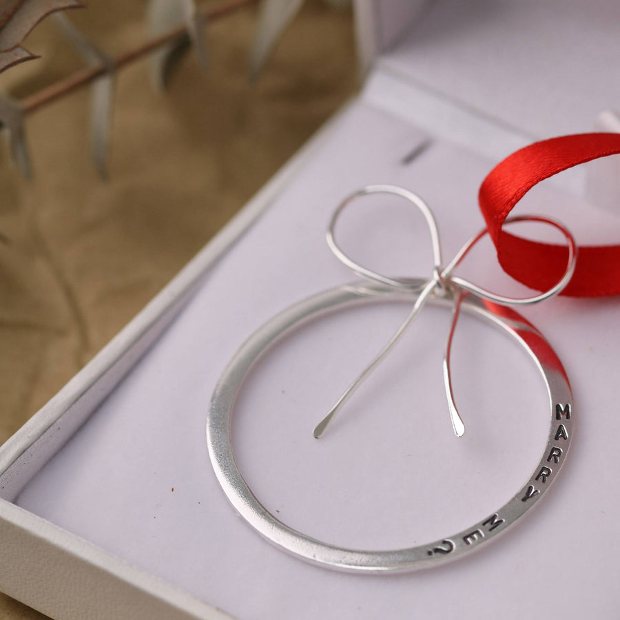 Marry Me Bauble. Christmas Proposal Bauble - Louy Magroos