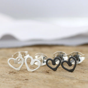 small heart earrings